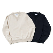 画像をギャラリービューアに読み込む, Y NECK (COTTON FLEECE LINED)