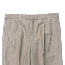 画像をギャラリービューアに読み込む, TWO TUCK SLACKS(WOOL/LINEN WEATHER)