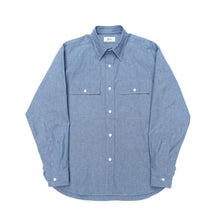 画像をギャラリービューアに読み込む, OFFICER SHIRT L/S (6oz CHAMBRAY)