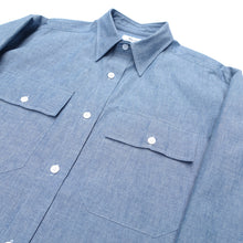 画像をギャラリービューアに読み込む, OFFICER SHIRT L/S (6oz CHAMBRAY)