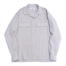 画像をギャラリービューアに読み込む, OPEN COLLAR SH L/S (LINEN/PAPER POPLIN)