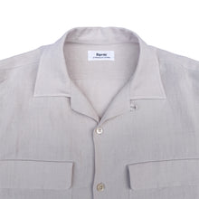 画像をギャラリービューアに読み込む, OPEN COLLAR SH L/S (LINEN/PAPER POPLIN)