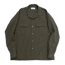 画像をギャラリービューアに読み込む, OPEN COLLAR SH L/S (LINEN/PAPER POPLIN)