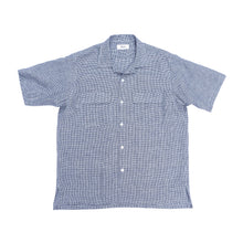 画像をギャラリービューアに読み込む, OPEN COLLAR SH S/S (LINEN GINGHAM CHECK)