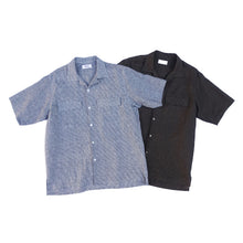 画像をギャラリービューアに読み込む, OPEN COLLAR SH S/S (LINEN GINGHAM CHECK)