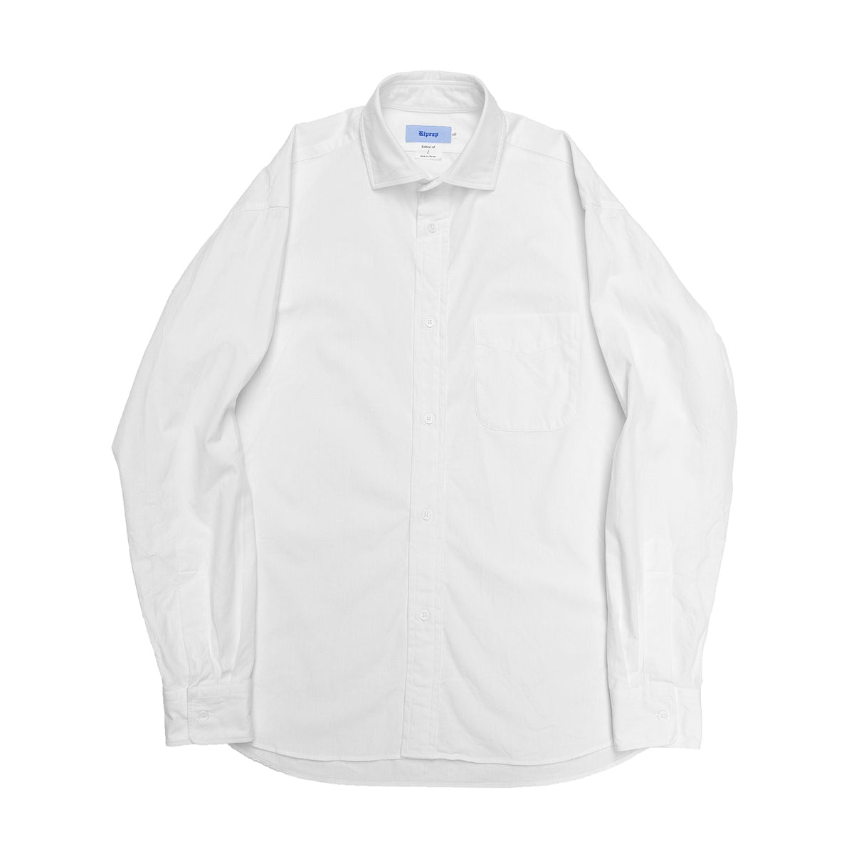 Riprap ホワイト 長袖シャツ　美品 ENGLISH SPREAD COLLAR SH (6oz SELVEDGE CHAMBRAY) Riprap リップ