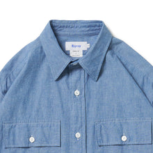 画像をギャラリービューアに読み込む, FLAP POCKET SHIRT (6oz SELVEDGE CHAMBRAY)