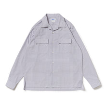 画像をギャラリービューアに読み込む, OPEN COLLAR SH L/S (PE/RA SHADOW CHECK)