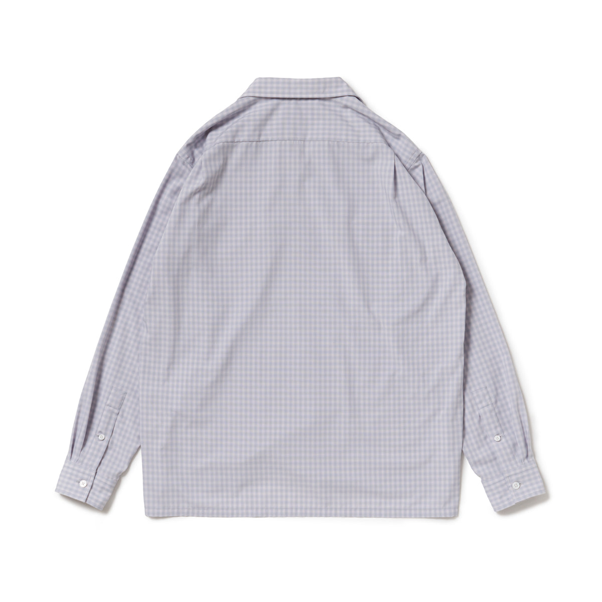 OPEN COLLAR SH L/S (PE/RA SHADOW CHECK) Riprap リップラップ