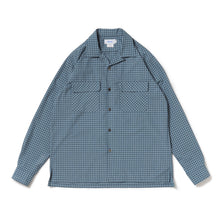 画像をギャラリービューアに読み込む, OPEN COLLAR SH L/S (PE/RA SHADOW CHECK)