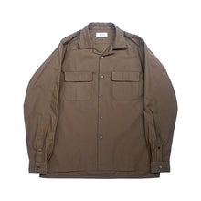 画像をギャラリービューアに読み込む, SEMI-OPEN COLLAR SH L/S (ORGANIC COTTON BACK SATIN)