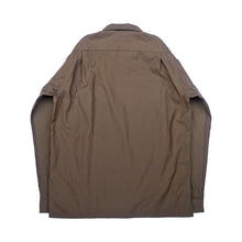 画像をギャラリービューアに読み込む, SEMI-OPEN COLLAR SH L/S (ORGANIC COTTON BACK SATIN)