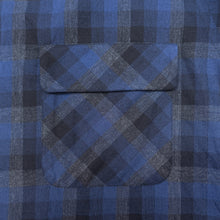 画像をギャラリービューアに読み込む, SEMI-OPEN COLLAR SH L/S (BLOCK CHECK)