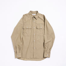 画像をギャラリービューアに読み込む, OFFICER SHIRT L/S (STRONG TWIST GABERDINE)
