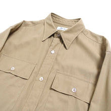 画像をギャラリービューアに読み込む, OFFICER SHIRT L/S (STRONG TWIST GABERDINE)