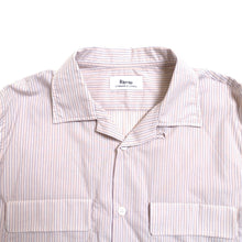 画像をギャラリービューアに読み込む, SEMI OPEN COLLAR SH L/S (POPLIN STRIPE)