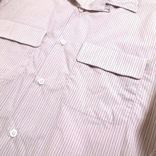 画像をギャラリービューアに読み込む, SEMI OPEN COLLAR SH L/S (POPLIN STRIPE)