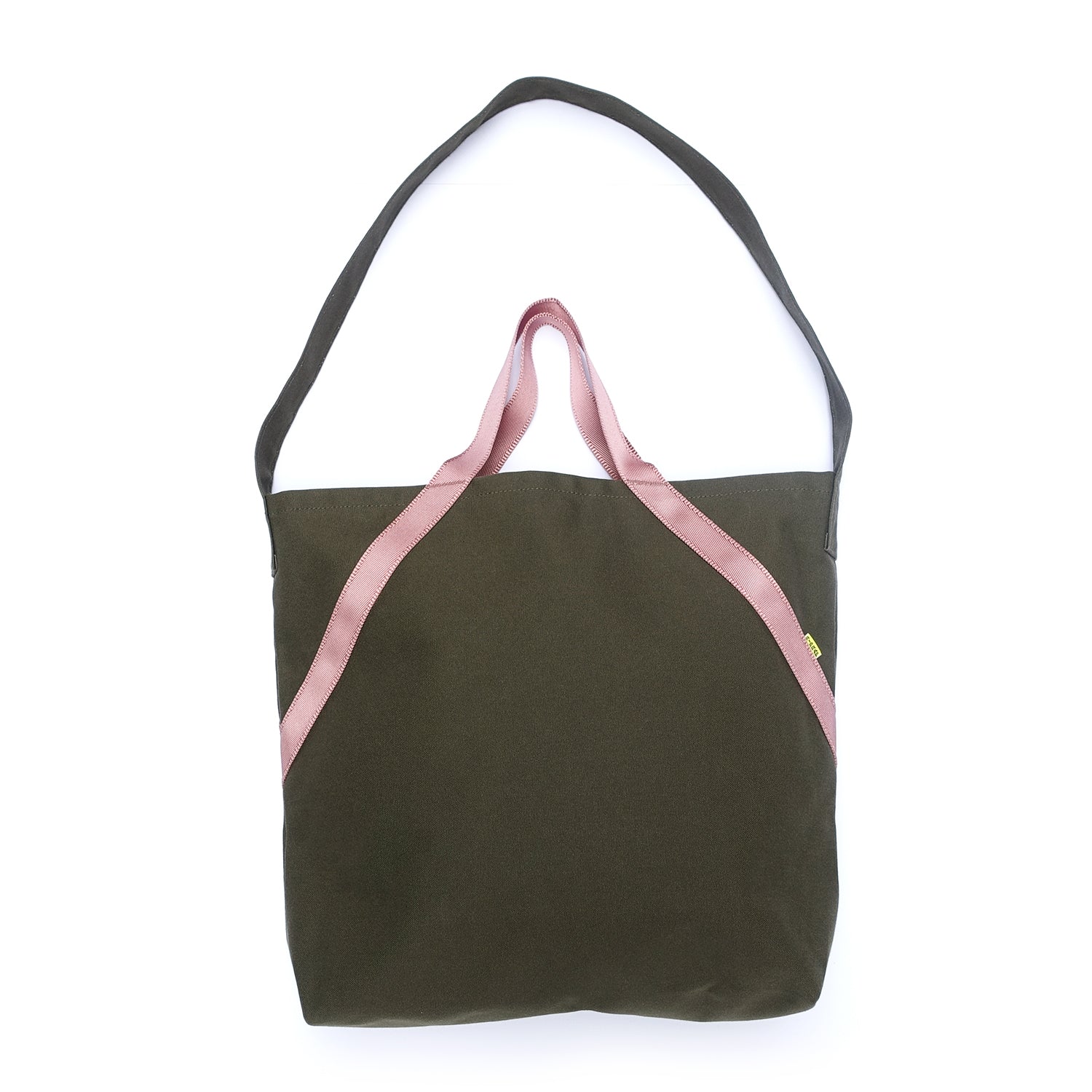 riprap A tote／オリーブ x ピンク A TOTE Riprap リップラップ Tote bag トートバッグ ショルダー