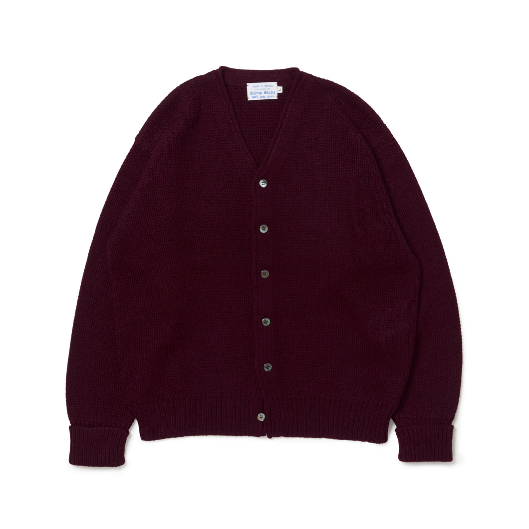 HW JACQUARD CARDIGAN(100% BABY ALPACA)