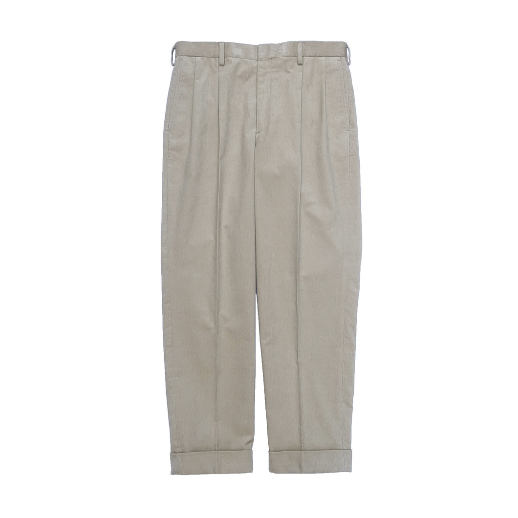 TWO TUCK SLACKS (16W HIGH-COUNT CORDUROY)