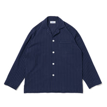 画像をギャラリービューアに読み込む, PAJAMA SHIRT (CHALK STRIPE FLANNEL)
