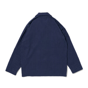 PAJAMA SHIRT (CHALK STRIPE FLANNEL)