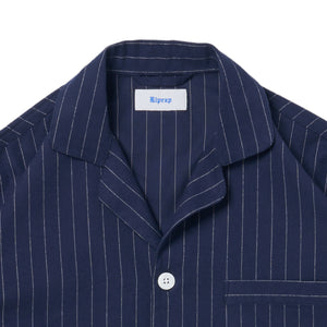 PAJAMA SHIRT (CHALK STRIPE FLANNEL)