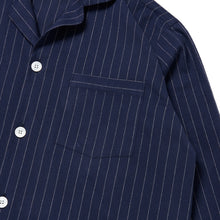 画像をギャラリービューアに読み込む, PAJAMA SHIRT (CHALK STRIPE FLANNEL)
