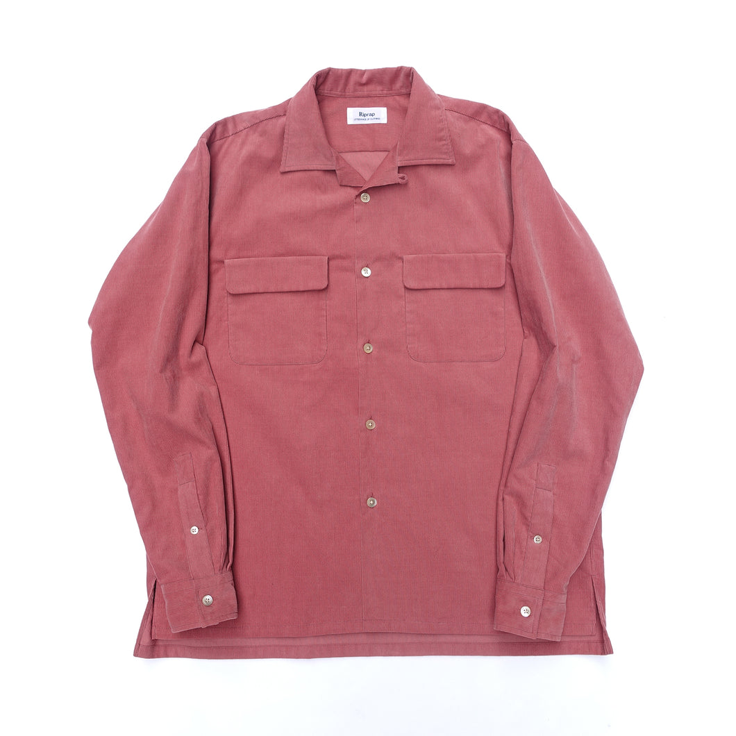 SEMI OPEN COLLAR SH L/S (22W CORDS)