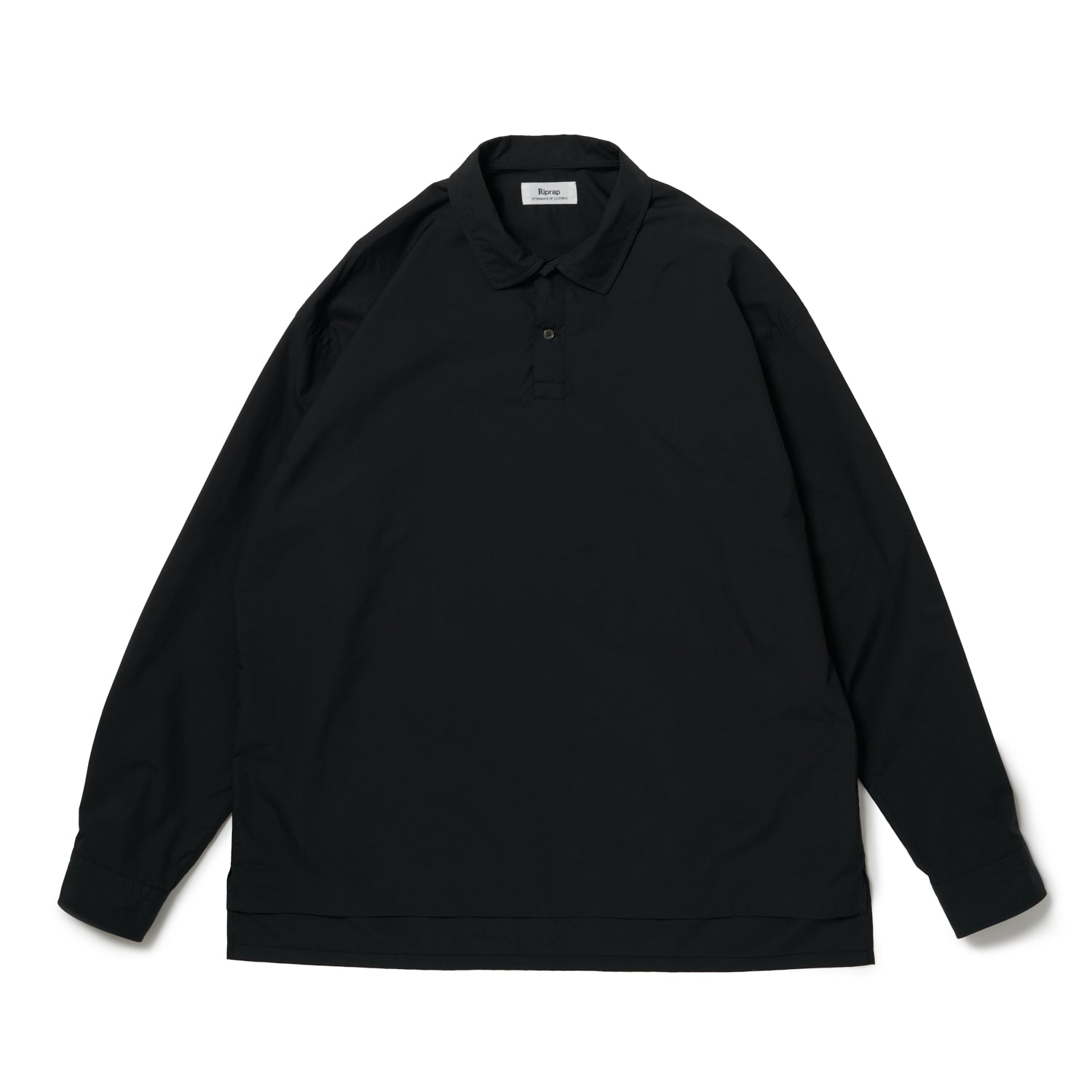 POLO SHAPED SH L/S (HIGH COUNT POPLIN) Riprap リップラップ