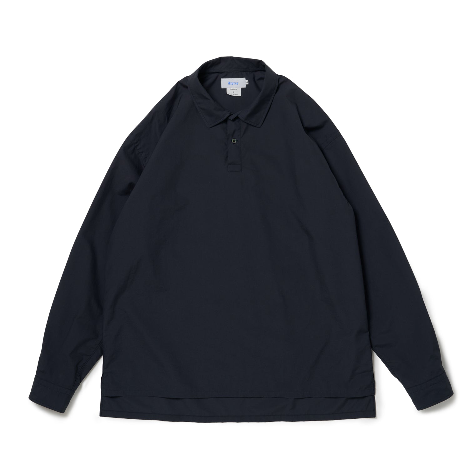 POLO SHAPED SH L/S (HIGH COUNT POPLIN) Riprap リップラップ