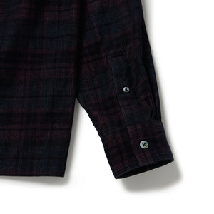 OPEN COLLAR SH L/S (21W PLAID CORDS)