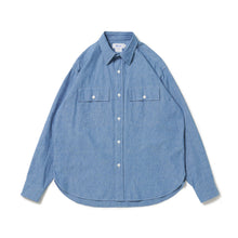 画像をギャラリービューアに読み込む, FLAP POCKET SHIRT (6oz SELVEDGE CHAMBRAY)
