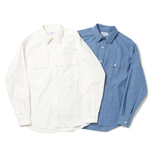 画像をギャラリービューアに読み込む, FLAP POCKET SHIRT (6oz SELVEDGE CHAMBRAY)
