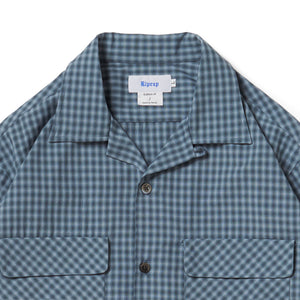 OPEN COLLAR SH L/S (PE/RA SHADOW CHECK) Riprap リップラップ
