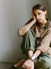 画像をギャラリービューアに読み込む, POLO SHAPED SH L/S (COTTON POPLIN STRIPE)
