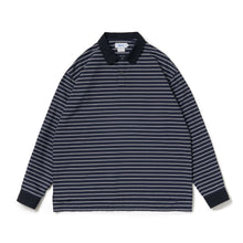 画像をギャラリービューアに読み込む, POLO SHAPED SH L/S (COTTON POPLIN STRIPE)
