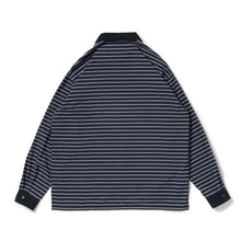 画像をギャラリービューアに読み込む, POLO SHAPED SH L/S (COTTON POPLIN STRIPE)
