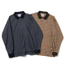 画像をギャラリービューアに読み込む, POLO SHAPED SH L/S (COTTON POPLIN STRIPE)
