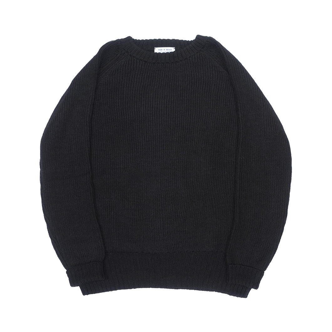 L 'AppartmentRibB/N  knit  ブラック