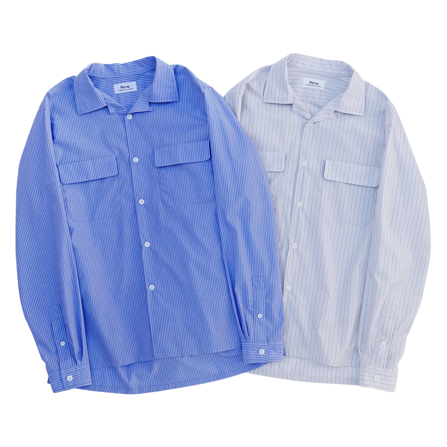 SEMI-OPEN COLLAR SHIRTS L/S (150/2 POPLIN)